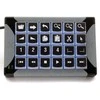 Klaviatūra P&I Engineering XK-24, Laidinis, USB, Juoda, Pilka
