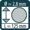 Grafitinės šerdys PICA 4050 2,8mm, 10vnt.