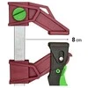 Greitos fiksacijos spaustuvas PAL plastikinis, 30cm*8, max 120kg PIHER
