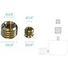 Piher Thread adaptors 3/8" - 5/8 and 1/4" - 3/8"
