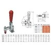 Piher Vertikalus svirtinis spaustuvas M5, 19mm, max 450N