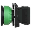 Schneider Electric Harmony XB5 plokščias plastikinis mygtukas. žalias fi30 sklandus objektyvas integruotas LED 230…240 V AC XB5FVM3
