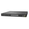 Šakotuvas Planet GS-4210-16T2 jungiklis, L2/L4, 16x 1000Base-T, 2x SFP, Web/SNMPv3, VLAN, QoS, IPv6, be ventiliatoriaus