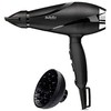 BABYLISS Plaukų džiovintuvas 6713DE 2200 W, Number of temperature settings 2, Ionic function, Diffuser nozzle, Juodas