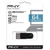 Pny Technologies PNY Attaché 4 2.0 64GB USB atmintinė USB A tipo Juodas