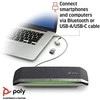 Poly Sync 40+ garsiakalbis, konferencijų sprendimas, Teams sertifikuotas, Bluetooth, USB-A ir USB-C, įskaitant BT600 Bluetooth raktą