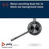 Poly VOYAGER 4320 UC,V4320-M C USB-C,WW Poly USB-C Ausinės Su mikrofonu Juodas Belaidės USB Type-C