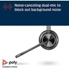 „Poly Plantronics Voyager 4320 UC“ „Bluetooth“ ausinės, dvibalsis, nano raktas su USB-A jungtimi