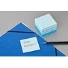 3M Lipnūs lapeliai Post-it Akvarelė kubas, 450 lapelių, 76 x 76 mm, mėlynos ir baltos spalvos derinys