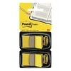 Post-it indeksavimo puslapis 680- Y2EU, 25mmx43mm, geltona, 2 x 50vnt (3M0835)