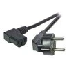 Efb Elektronik EFB Netzkabel Schutzkontakt 90°-C13 90°,sw,5,0m,3x1,00mm