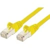 PremiumCord PREMUMCORD Langų kabelis CAT6A S- FTP, RJ45 -RJ45, AWG 26 / 7 0,25m žlutà