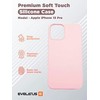 Evelatus Apple iPhone 13 Pro Premium Soft Touch Silikoninis dėklas Powder Rožinė