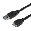 USB kabelis PremiumCord USB-A - mikro B 1 m Juoda (ku3ma1bk)