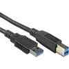 USB kabelis PremiumCord USB-A - USB-B 5 m Juodas (ku3ab5Bk)