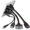AV Sieninė Plokštė - LINDY Sieninė Plokštė VGA/HDMI/USB/3.5mm Stereo 86x86mm Balta