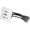 AV Sieninė Plokštė - LINDY Sieninė Plokštė VGA/HDMI/USB/3.5mm Stereo 86x86mm Balta
