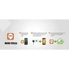 „Edimax SP-2101W-V3 Smart Plug Switch“ su maitinimo matuokliu „Intelligent Home Energy Management“ IEEE 802.11b/g/n, Baltas
