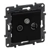 Legrand Niloe Step Socket TV-R-SAT pabaiga 10dB juoda 863579