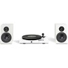Rinkinys HiFi Pro-Ject JukeBox E1 (baltos spalvos) - kompletny system audio stereo su gramofonem