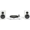 Rinkinys HiFi Pro-Ject JukeBox E1 (baltos spalvos) - kompletny system audio stereo su gramofonem