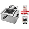 Gruzdintuvė Clatronic ProfiCook PC-FR 1038 dviguba atskira 3000 W Sidabrinė