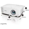 Projektorius BENQ MW550 3600ANSI WXGA 1.55-1.7 DLP