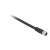 Schneider Electric XZCP29P11L5, 5 m, M12, Lizdas, Juodas, Poliuretanas (PUR), -40 - 90 °C