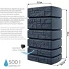 Prosperplast Talpa lietaus vandeniui Tower Stone IDTST500-S433 500L, antracito spalvos