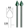 Volframo vanadžio freza Ø6mm (2vnt.) PROXXON