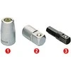 1/4" adapteris šešiakampiams antgaliams PROXXON