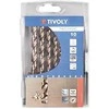 Grąžtas Tivoly Metalo grąžtų rinkinys HSS-Co pilnai šlifuoti Clipster PRO 10vnt Ø1-10mm 5% kobalto