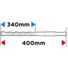 Grąžtas betonui Graphite SDS+ 57H476, 16x400 mm