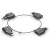PureLink adapterio žiedas mažas – 4x USB-C – USB-C > VGA/HDMI/miniDP/DP, juodas