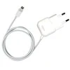 PURO Mini kelioninis įkroviklis - Portable laidinis įkroviklis su Micro USB Cable baltos spalvos