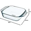 Stiklinis kepimo indas su rankenomis PYREX Optimum 2.3l/29x23x6.5cm kvadratinis