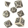 Dėlionė Q Workshop Dwarven Kauliukų Rinkinys (Smėlio Ir Juodos Spalvos)