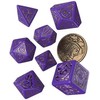Q Workshop The Witcher Dandelion Viscount De Lettenhove Kauliukų Rinkinys Violetinės Ir Auksinės Sp