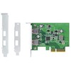 QNAP USB 3.2 Gen 2 dviejų prievadų PCIe išplėtimo plokštė
