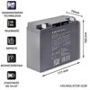 QOLTEC 53047 Qoltec Baterija AGM 12V 18Ah max.270A
