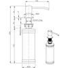 Dozatorius Quadron KEIRA MFS1001BLM, juodas matinis