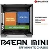 Raijintek PAEAN MINI Mini-ITX dėklas, grūdintas stiklas - juodas