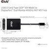 Club 3D Club3D delninis MST USB-C yra DisplayPort, 4K60Hz (M/F)