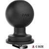 Ram Mounts RAM 1,5" vikšrinis rutulys SU T-VARŽTO PRIJUNGIMU