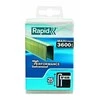Kabės 606/25 3600vnt.6,0x1,1mm, juodos, plastikinė pak., Rapid
