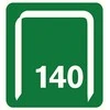Rapid Kabės Nr140 16mm 2000 vnt plastikinė dėžutė