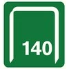 Bikuvalt Rapid Kabės Nr140 16mm 2000 vnt plastikinė dėžutė