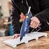 Rapid EG360 Industrinis klijų pistoletas intensyviam darbui. 300W. Klijų pralaidumas iki 1,8kg/h. Reguliuojama temperatūra. Greitas klijų įkaitinimas (mažiau nei 5 min.) Naudoja 12mm skersmens klijų lazdeles.