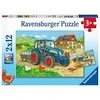 Ravensburger Dėlionė 2x12 vnt. - Sunkus darbas