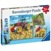 Ravensburger Dėlionė 3x49 vnt. - Didžiulės mašinos
